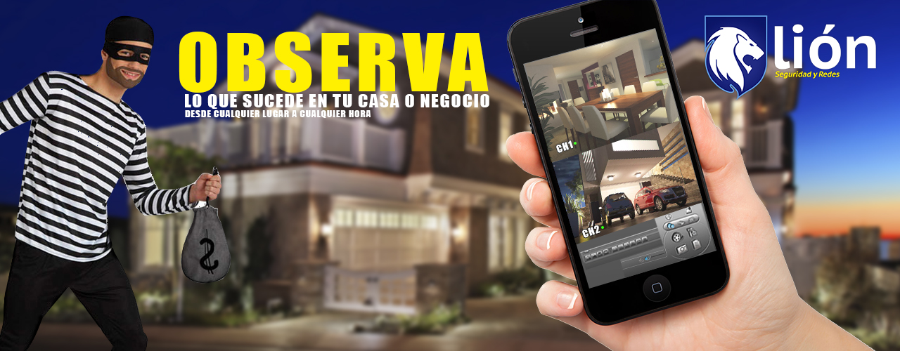 observa lo que sucede en tu casa o negocio desde un telefono o tablet